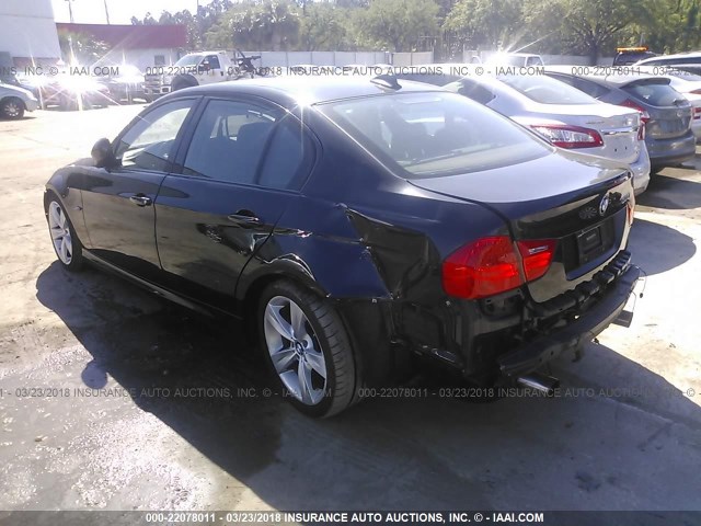 WBAPM5C50BE577802 - 2011 BMW 335 I BLACK photo 3