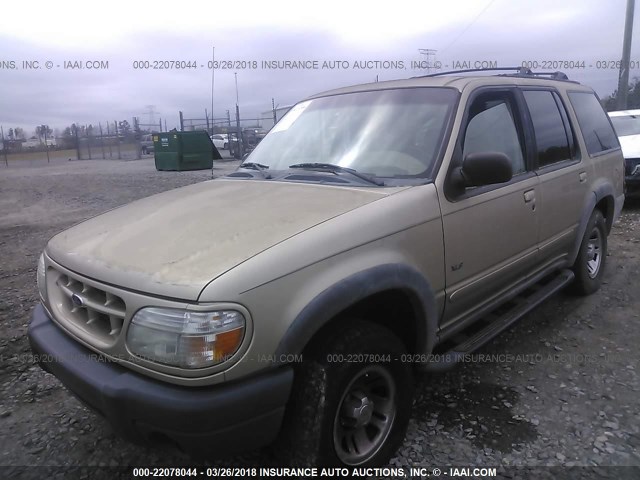 1FMZU62EX1ZA27920 - 2001 FORD EXPLORER XLS GOLD photo 2