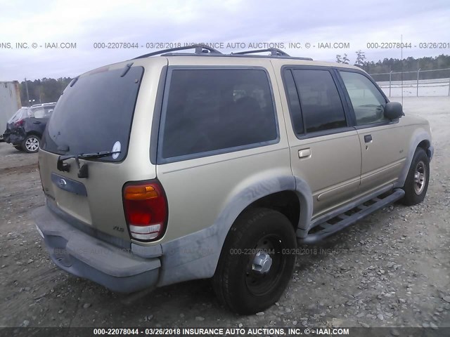 1FMZU62EX1ZA27920 - 2001 FORD EXPLORER XLS GOLD photo 4