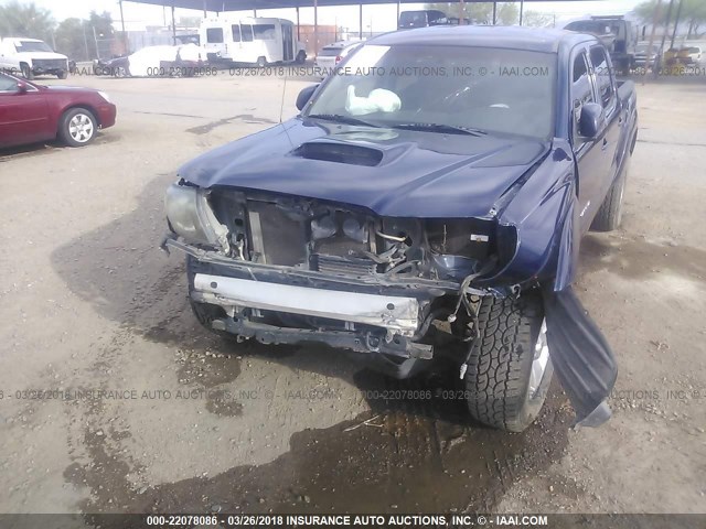 3TMJU62N58M058974 - 2008 TOYOTA TACOMA DOUBLE CAB PRERUNNER BLUE photo 6