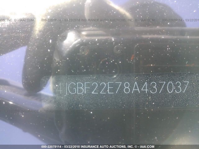 4JGBF22E78A437037 - 2008 MERCEDES-BENZ GL 320 CDI BLACK photo 9