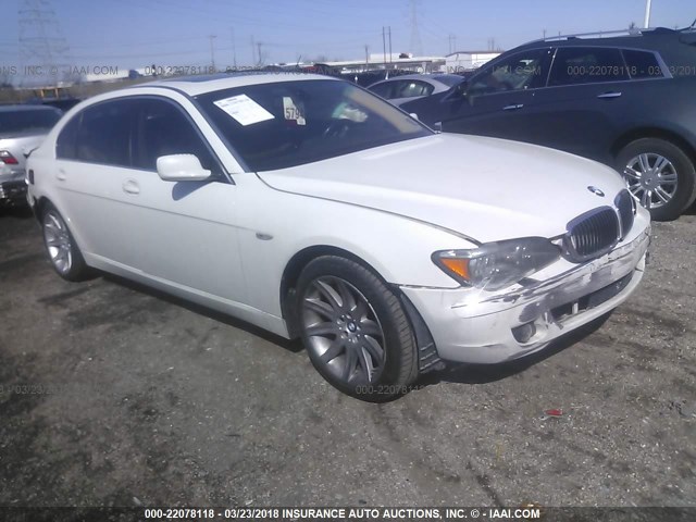 WBAHN83556DT27597 - 2006 BMW 750 LI WHITE photo 1