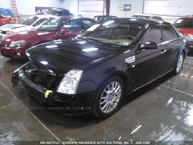 1G6DK67V780151349 - 2008 CADILLAC STS BLACK photo 2