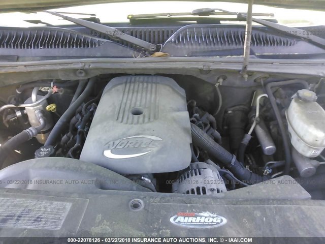 3GNEC12T04G233752 - 2004 CHEVROLET AVALANCHE C1500 GREEN photo 10