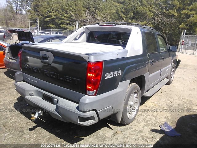 3GNEC12T04G233752 - 2004 CHEVROLET AVALANCHE C1500 GREEN photo 4