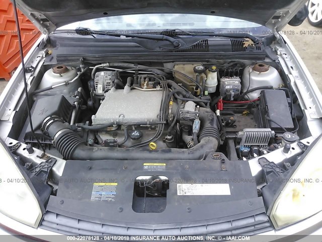 1G1ZT54875F162071 - 2005 CHEVROLET MALIBU LS 银色 照片 10