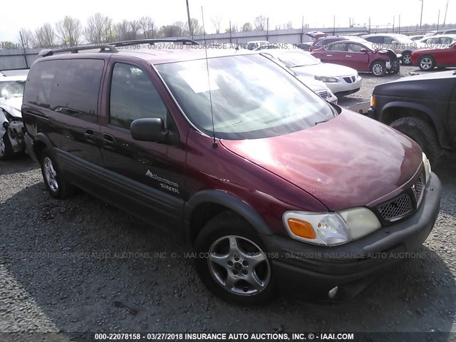 1GMDX13EX2D205049 - 2002 PONTIAC MONTANA LUXURY MAROON photo 1