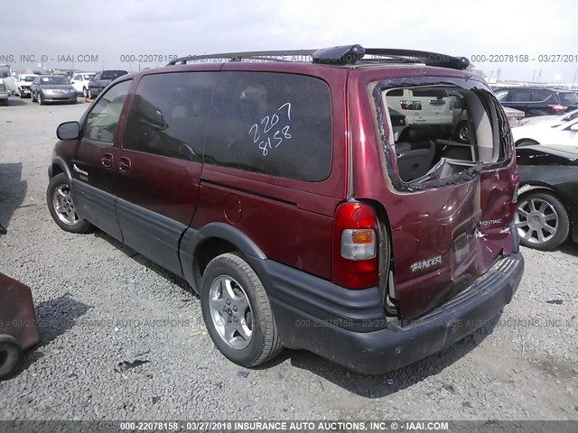 1GMDX13EX2D205049 - 2002 PONTIAC MONTANA LUXURY MAROON photo 3