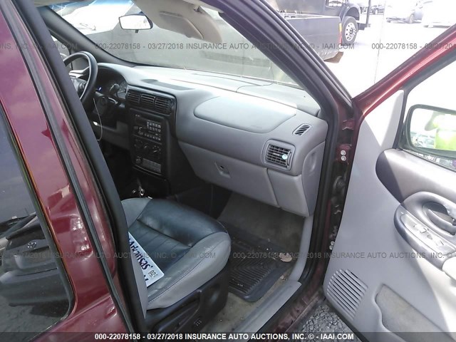 1GMDX13EX2D205049 - 2002 PONTIAC MONTANA LUXURY MAROON photo 5