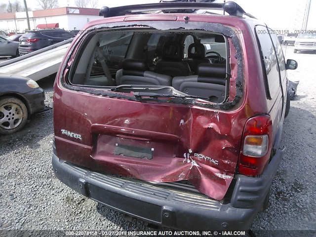 1GMDX13EX2D205049 - 2002 PONTIAC MONTANA LUXURY MAROON photo 6