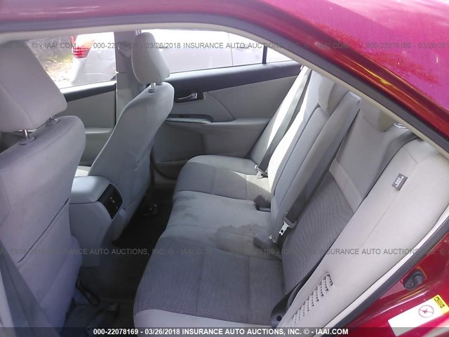 4T1BD1FK9EU108978 - 2014 TOYOTA CAMRY HYBRID/LE/XLE წითელი ფოტო 8