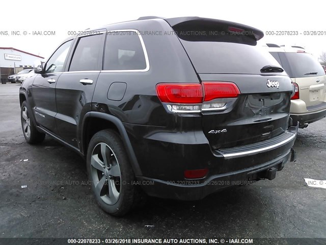 1C4RJFBGXFC653153 - 2015 JEEP GRAND CHEROKEE LIMITED BLACK photo 3