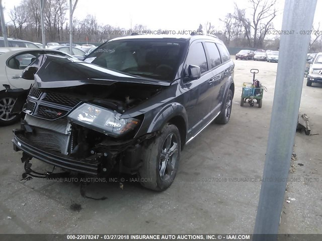 3C4PDCGG8GT123579 - 2016 DODGE JOURNEY CROSSROAD GRAY photo 2