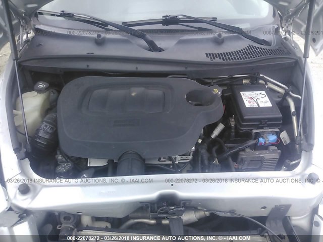 3GNBAADB0AS537265 - 2010 CHEVROLET HHR LS SILVER photo 10