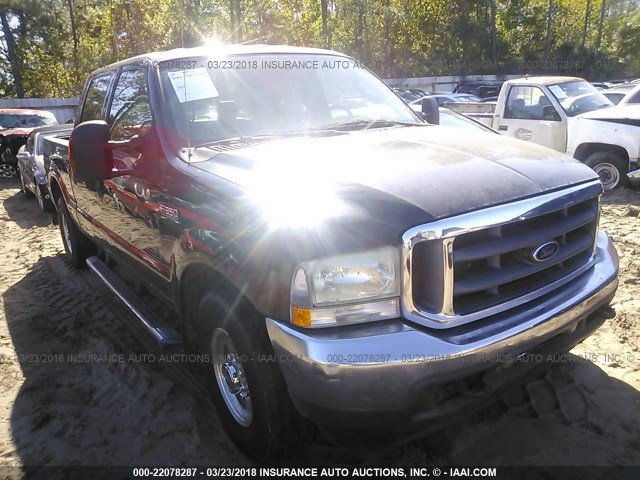 1FTSW30P74EA36136 - 2004 FORD F350 SRW SUPER DUTY BLACK photo 1