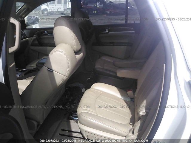 5GALRCED3AJ188848 - 2010 BUICK ENCLAVE CXL 白色 照片 8