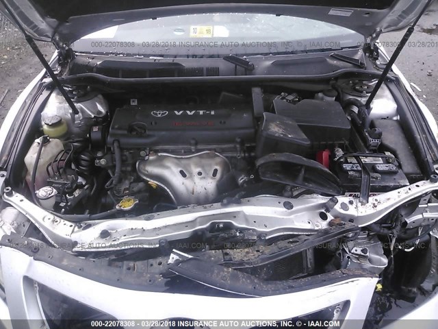 4T1BE46KX9U841948 - 2009 TOYOTA CAMRY SE/LE/XLE SILVER photo 10