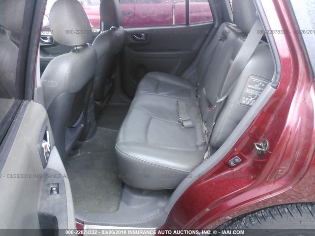 KM8SC13E04U783456 - 2004 HYUNDAI SANTA FE GLS/LX MAROON photo 8