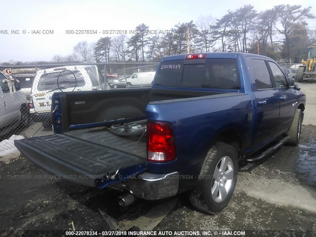 1D3HV13T09S777836 - 2009 DODGE RAM 1500 BLUE photo 4