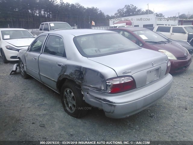 1YVGF22CX25304808 - 2002 MAZDA 626 LX SILVER photo 3