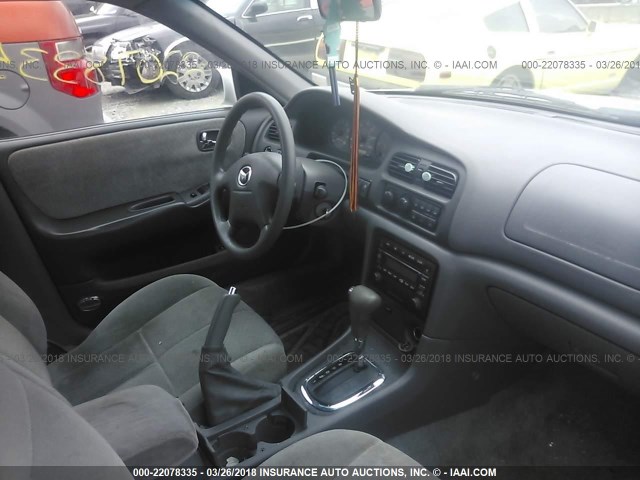 1YVGF22CX25304808 - 2002 MAZDA 626 LX SILVER photo 5