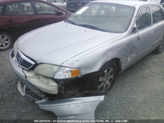 1YVGF22CX25304808 - 2002 MAZDA 626 LX SILVER photo 6