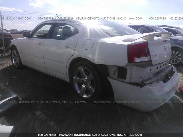 2B3CA5CT6AH132756 - 2010 DODGE CHARGER R/T WHITE photo 3