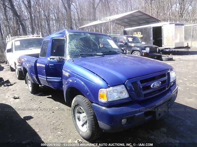 1FTYR14U96PA09808 - 2006 FORD RANGER SUPER CAB BLUE photo 1