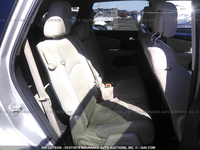 3D4PG1FG3BT562150 - 2011 DODGE JOURNEY MAINSTREET SILVER photo 8