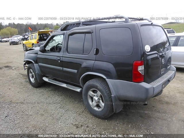 5N1ED28Y04C648695 - 2004 NISSAN XTERRA XE/SE BLACK photo 3