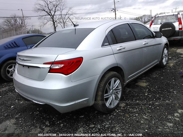 1C3CCBBB9CN164180 - 2012 CHRYSLER 200 TOURING SILVER photo 4