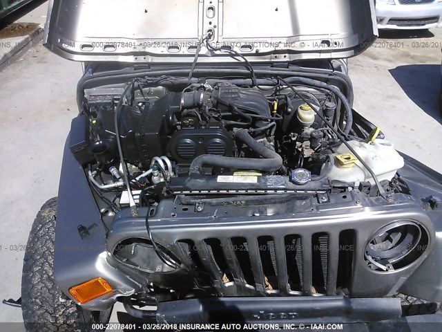 1J4FA29155P314346 - 2005 JEEP WRANGLER / TJ SE BEIGE photo 10