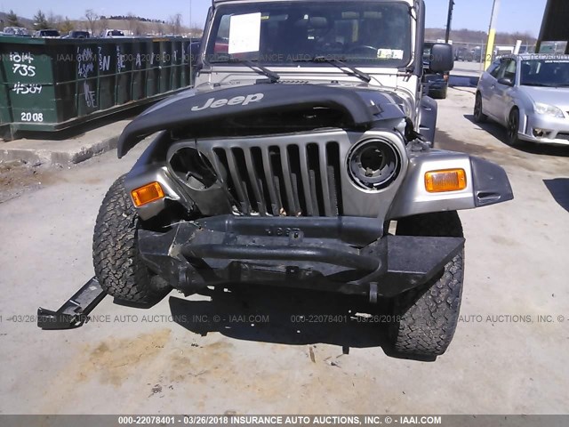 1J4FA29155P314346 - 2005 JEEP WRANGLER / TJ SE BEIGE photo 6