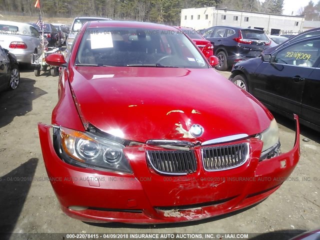 WBAVC93557KX60946 - 2007 BMW 328 XI RED photo 6