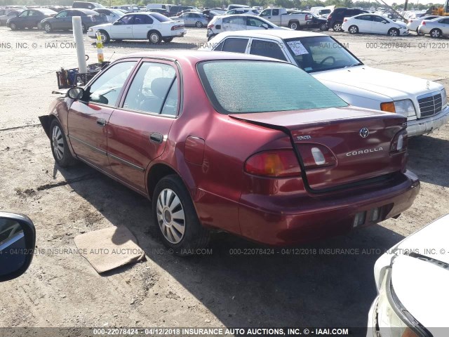 1NXBR12E7XZ182002 - 1999 TOYOTA COROLLA VE/CE/LE 红色 照片 3