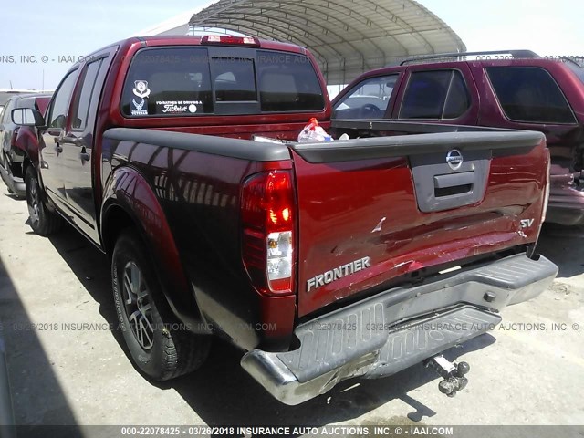 1N6AD0ER2FN765591 - 2015 NISSAN FRONTIER S/SV/SL/PRO-4X BURGUNDY photo 3