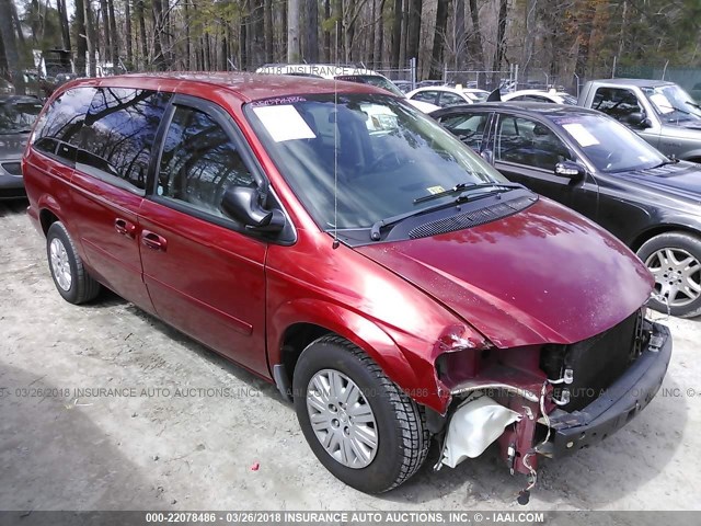 2A4GP44R66R830033 - 2006 CHRYSLER TOWN & COUNTRY LX RED photo 1