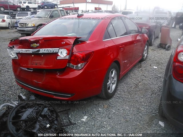 1G1PE5SB0G7213570 - 2016 CHEVROLET CRUZE LIMITED LT RED photo 4