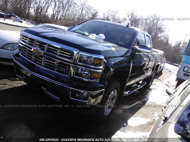 1GCVKREH3FZ155584 - 2015 CHEVROLET SILVERADO K1500 LT GREEN photo 2