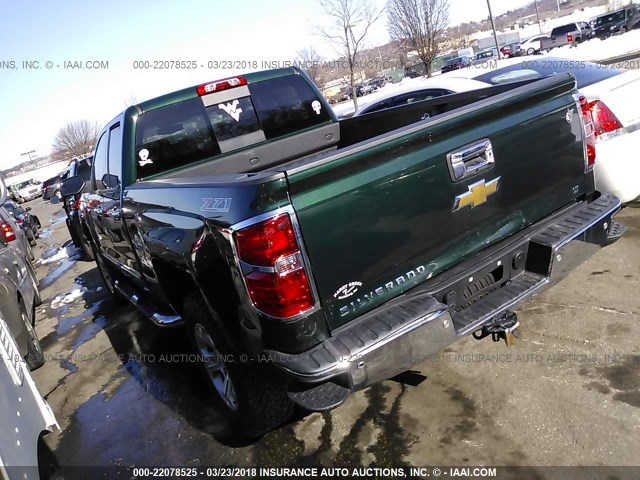 1GCVKREH3FZ155584 - 2015 CHEVROLET SILVERADO K1500 LT GREEN photo 3