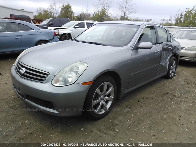 JNKCV51F26M613512 - 2006 INFINITI G35 GRAY photo 2