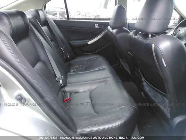 JNKCV51F26M613512 - 2006 INFINITI G35 GRAY photo 8