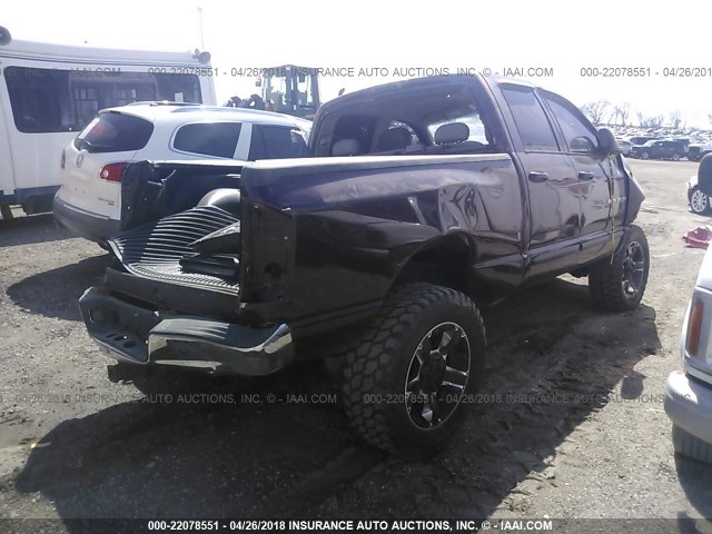 3D7KS28C85G714657 - 2005 DODGE RAM 2500 ST/SLT BURGUNDY photo 4