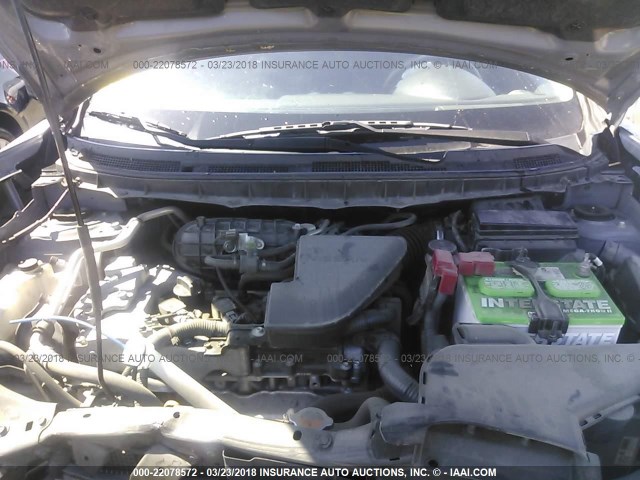JN8AS5MT9BW565884 - 2011 NISSAN ROGUE S/SV/KROM SILVER photo 10