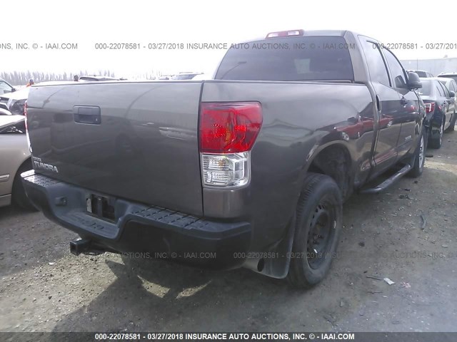 5TFRM5F18DX066611 - 2013 TOYOTA TUNDRA DOUBLE CAB SR5 GRAY photo 4
