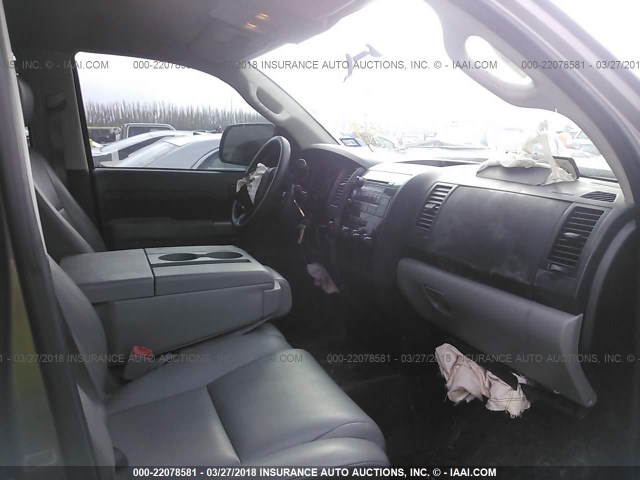 5TFRM5F18DX066611 - 2013 TOYOTA TUNDRA DOUBLE CAB SR5 GRAY photo 5