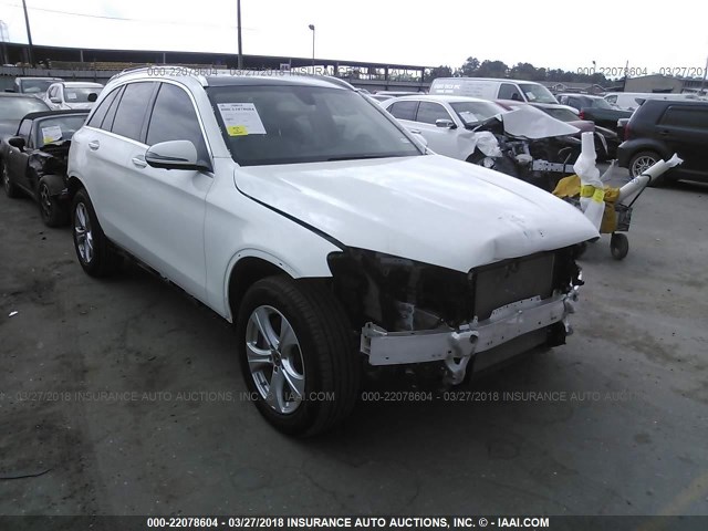 WDC0G4JB3JV044446 - 2018 MERCEDES-BENZ GLC 300 WHITE photo 1