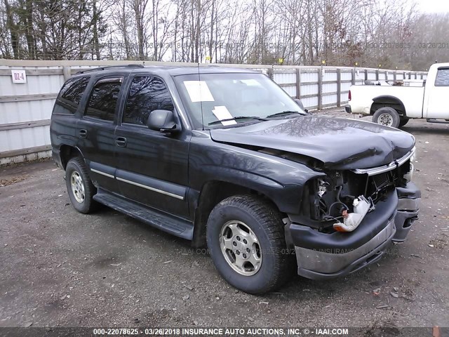 1GNEK13T94J124979 - 2004 CHEVROLET TAHOE K1500 BLACK photo 1