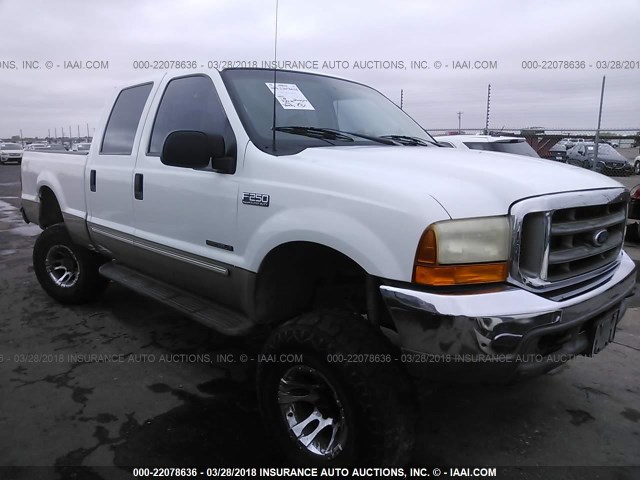 1FTNW21F8YED35539 - 2000 FORD F250 SUPER DUTY WHITE photo 1