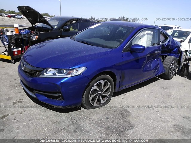 1HGCT1B35HA006059 - 2017 HONDA Accord LX-S BLUE photo 2